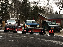 Snow plowing fleet